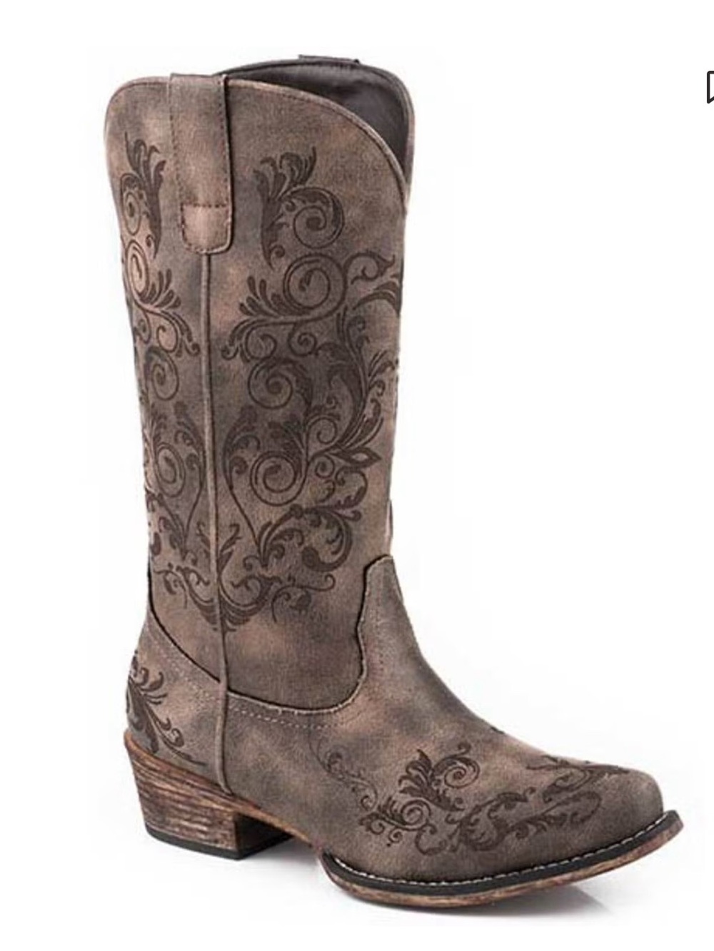 Roper women’s Tall Stuff Western Boots -Snip Toe size 7 1/2 new
